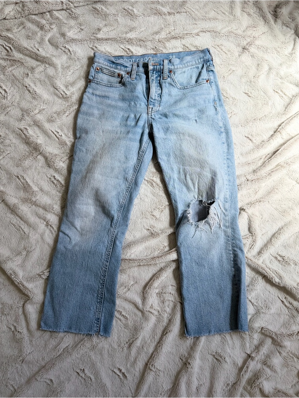 J. Crew Light Blue Cropped Ankle Jeans
